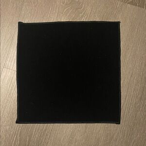 Black Velour/Velvet Pocket Square